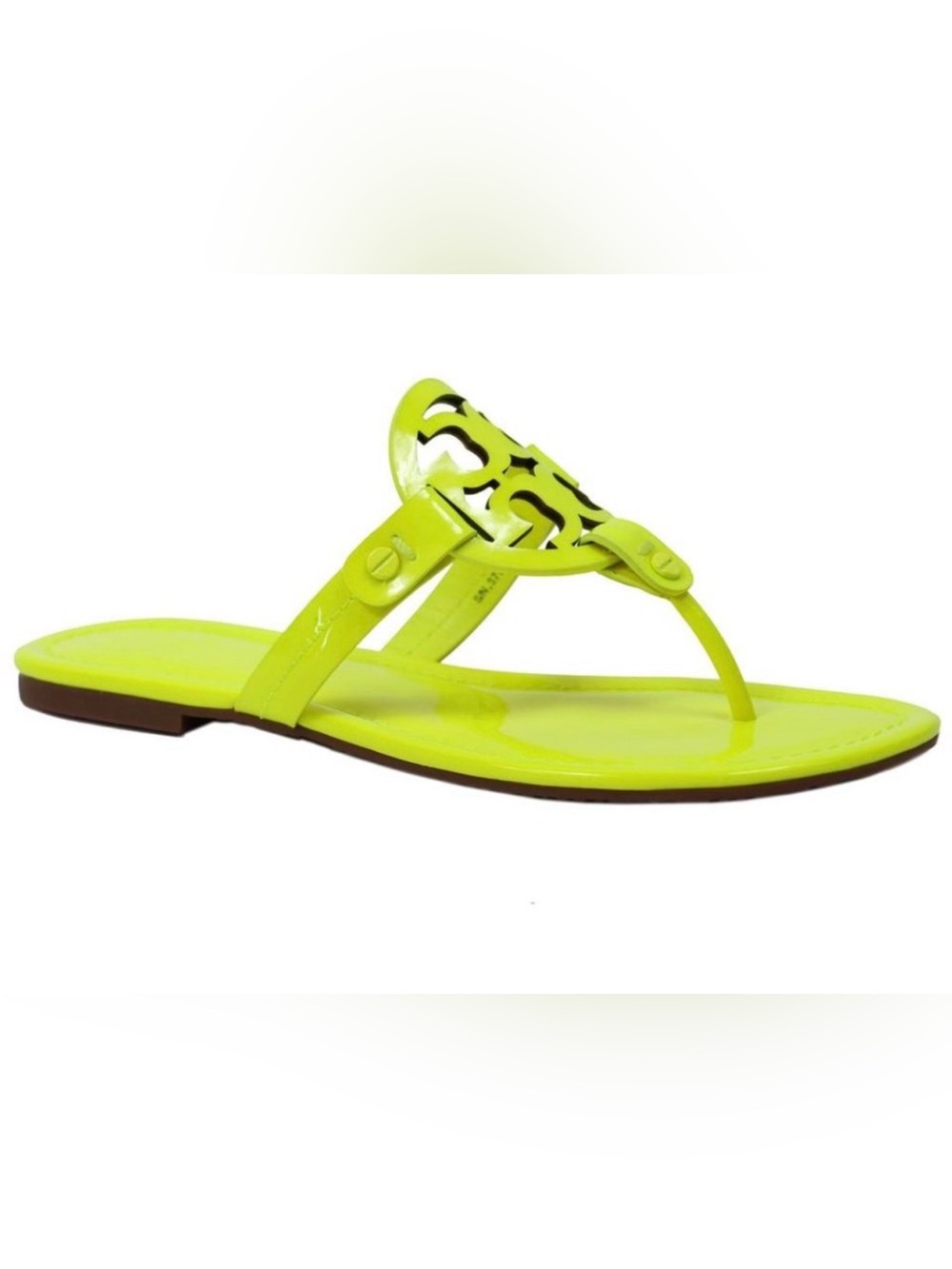 Tory Burch Fluorescent Neon Yellow Miller Size 7.5